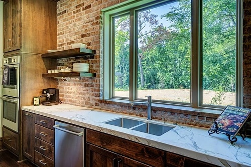 kitchen sink rack red