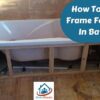 how to build a frame for a drop in bathtub