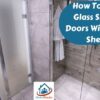 how to clean glass shower doors with dryer sheets