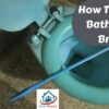 how to clean bathroom brush