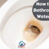 how to clean bathroom hard water stains