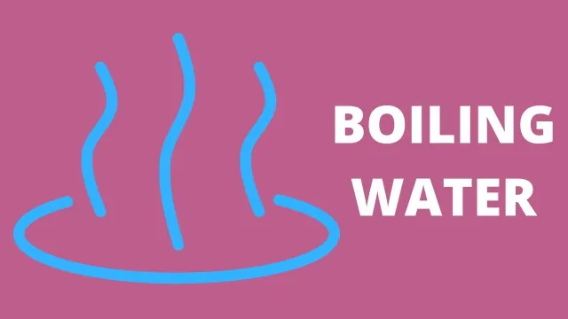 boiling water