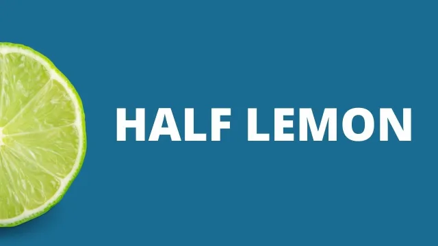 half lemon