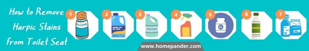 How to Remove Harpic Stains from Toilet Seat