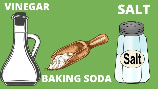 Vinegar Baking Soda and Salt