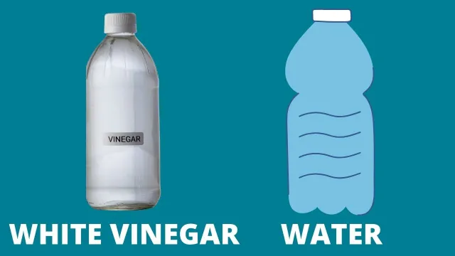 white vinegar and water solution