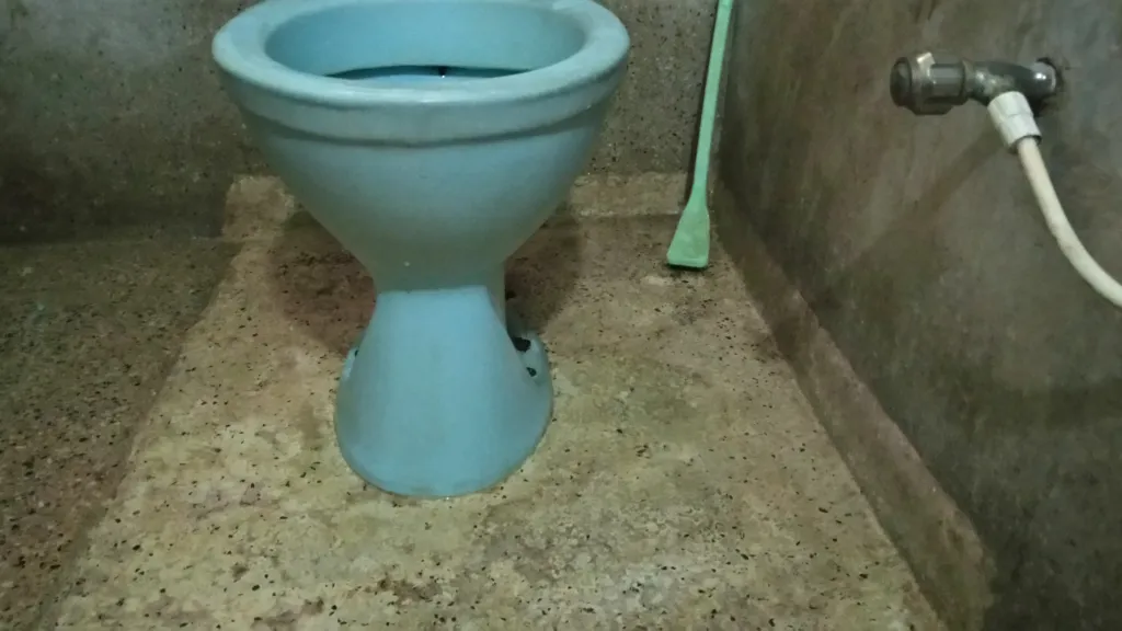 Stains On Floor Around Toilet