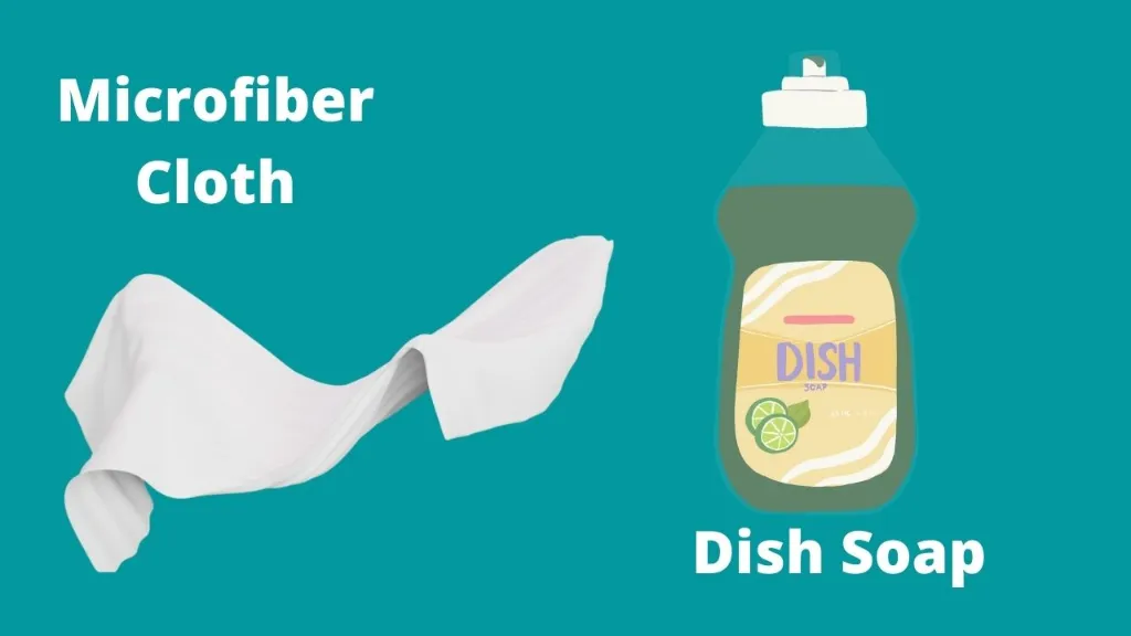 microfiber cloth dish soap