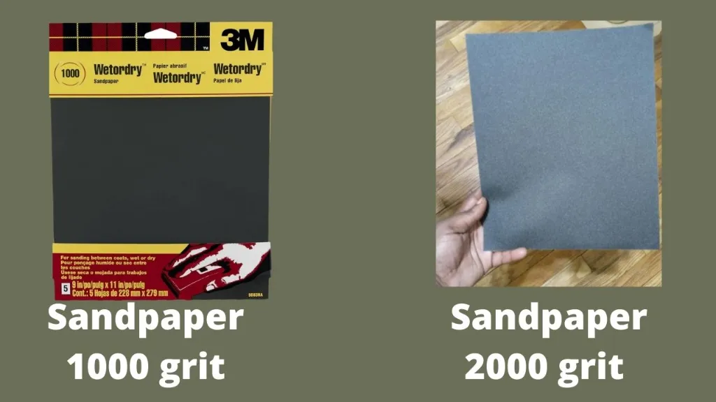 sandpaper 1000 2000 grit