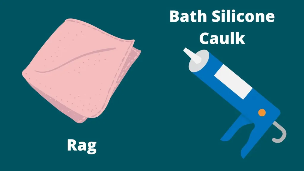 bath silicone caulk rag