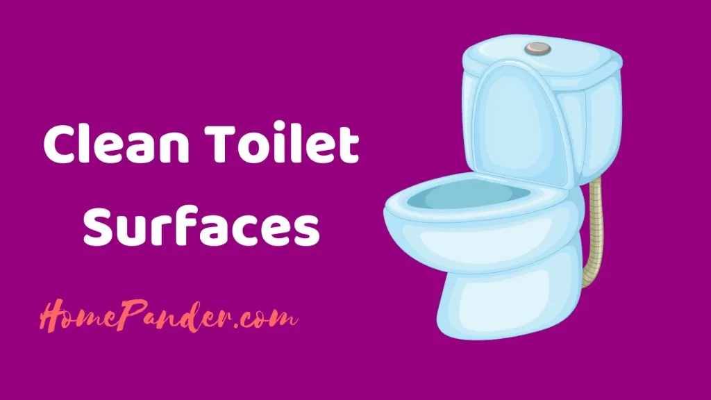 cleaning toilet surfaces