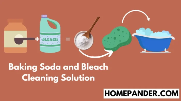 baking soda and bleach cleaning solution