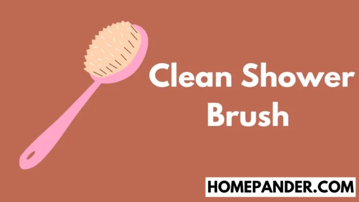 how to clean shower brush