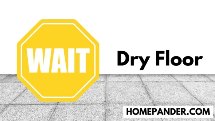 how to dry a floor quickly