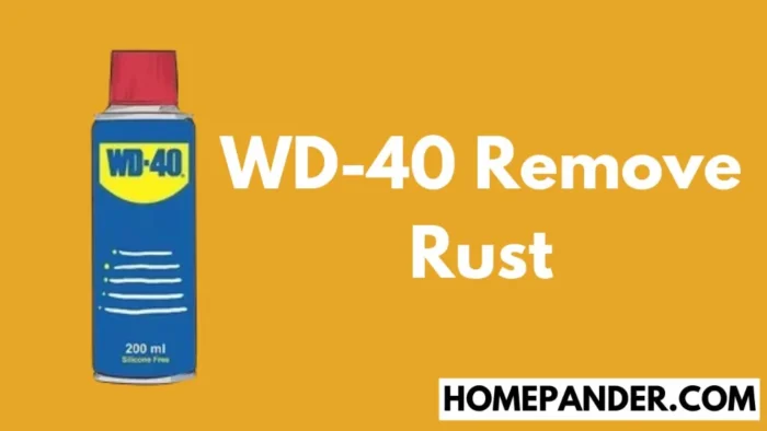 WD 40 remove rust