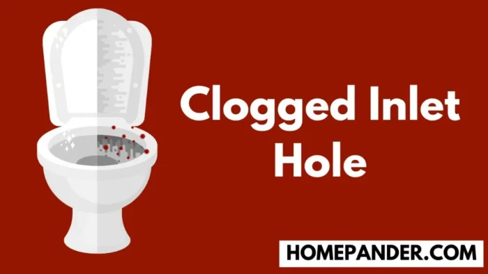 clogged inlet holes toilet