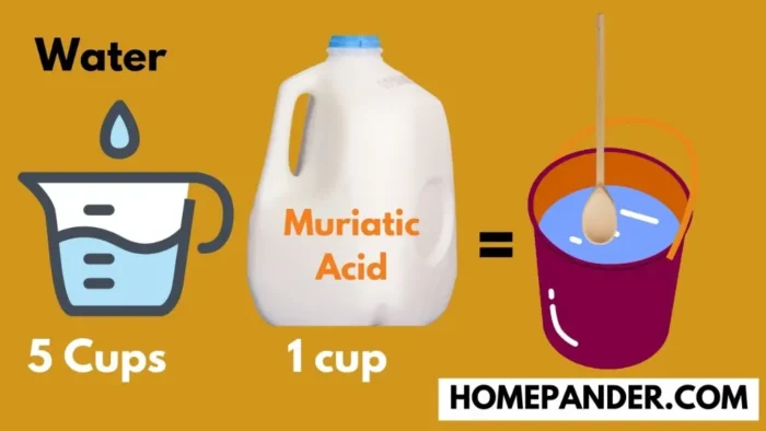 diluting muriatic acid for rust removal