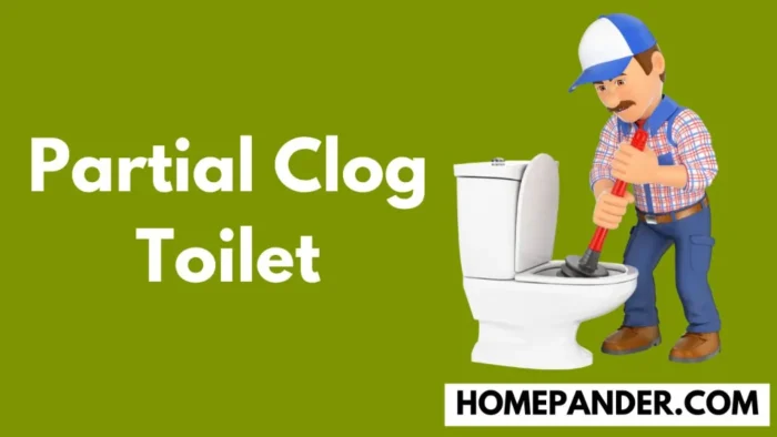 partial clog toilet