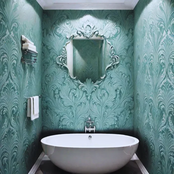 Vinyl Wallpaper for bathroom decoration