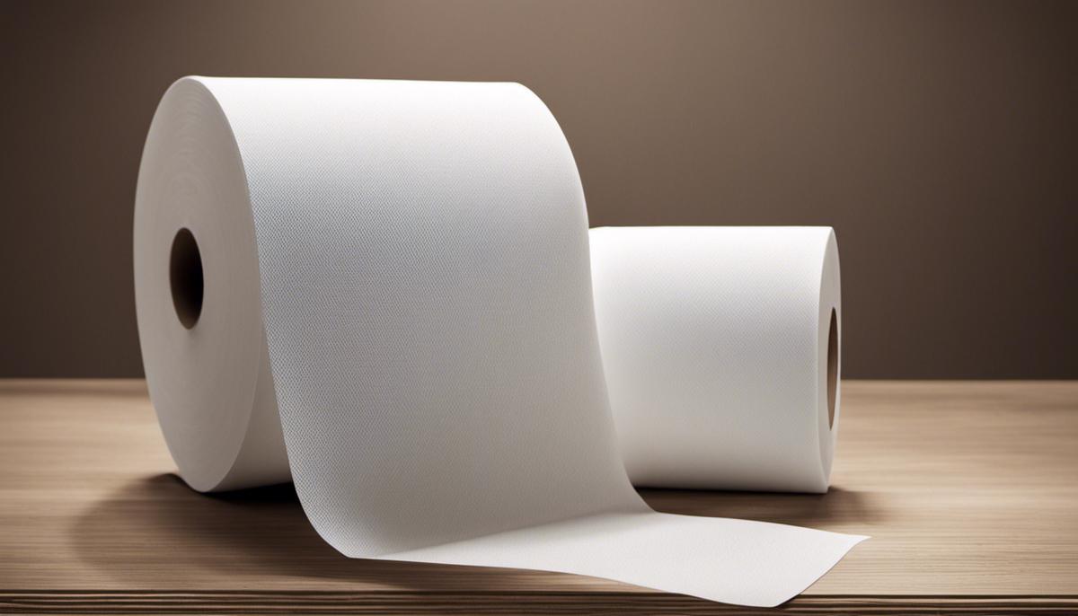 A picture of a roll of toilet paper